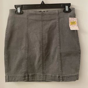 Free People Modern Femme Denim Mini Skirt